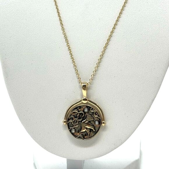 Rachel Roy Inspirational Spin Pendant with Purple Crystal - Picture 5 of 6